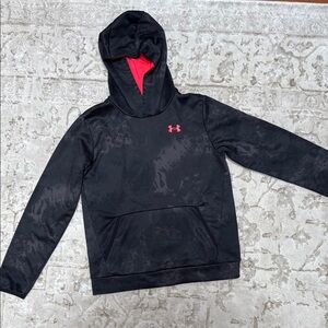 Under Armour Black and Red Bomber Jacket